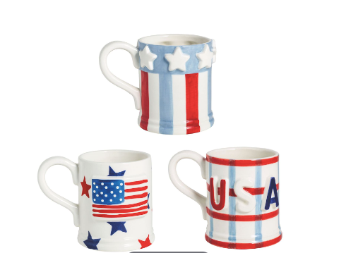 Americana Mugs by Mudpie