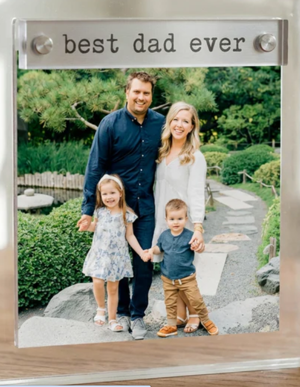 Best Dad Ever Mini Acrylic Frame