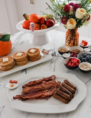 stoneware pretty platter
