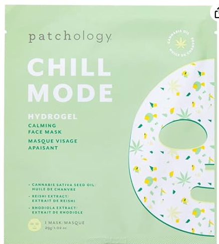 Patchology Hydrogel Face Mask with Cannabis and Sativa Seed Oil