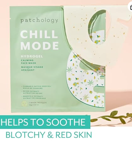Patchology Hydrogel Face Mask with Cannabis and Sativa Seed Oil