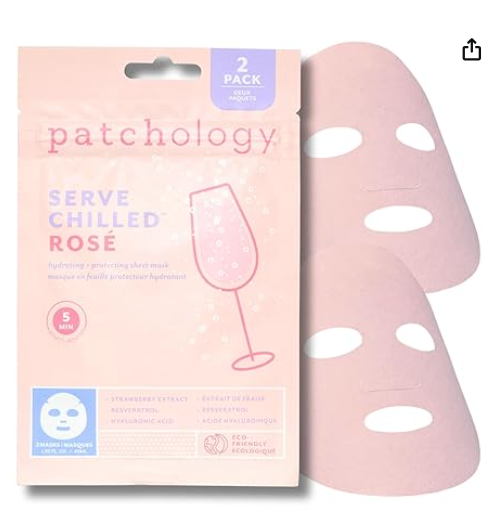 Patchology Serve Chilled Rosé Facial Sheet Mask (2 pack)