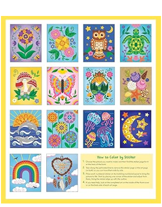 Mindfulness Large Print Color-by-Sticker Book