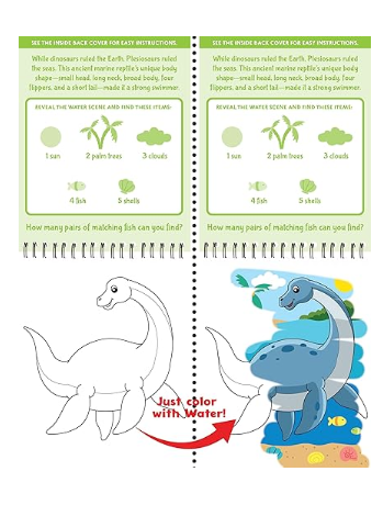 Color With Water - Dinosaurs