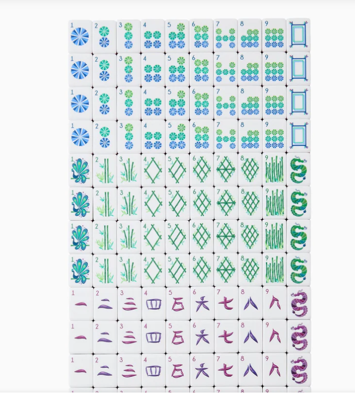 Lagoon Mahjong Tiles