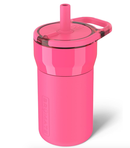 BrüMate Leap 12oz Leakproof Kids Tumbler with Handle and Silicone Soft Straw