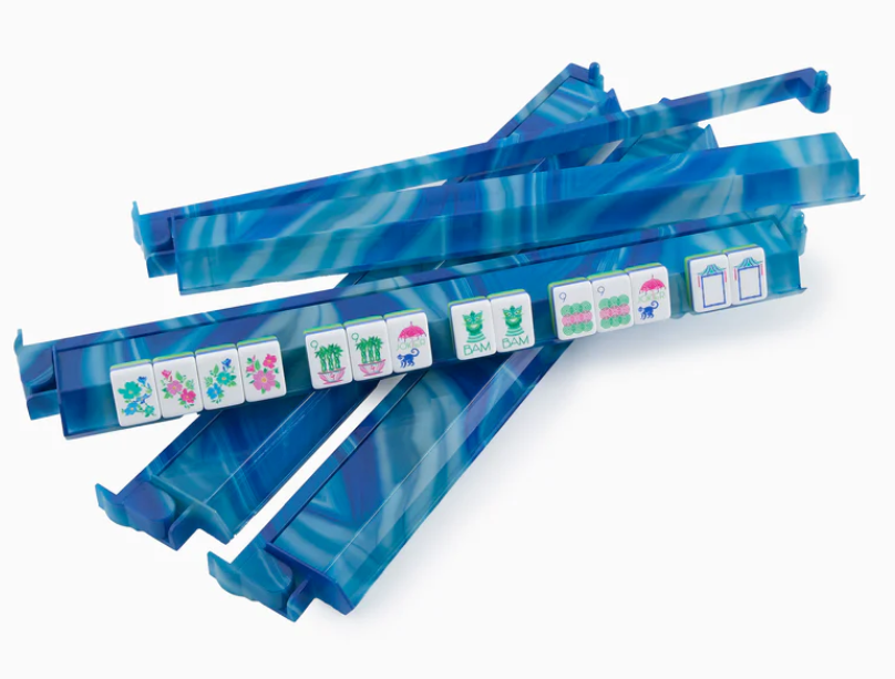 Blue Lace Agate Rack and Pusher Set