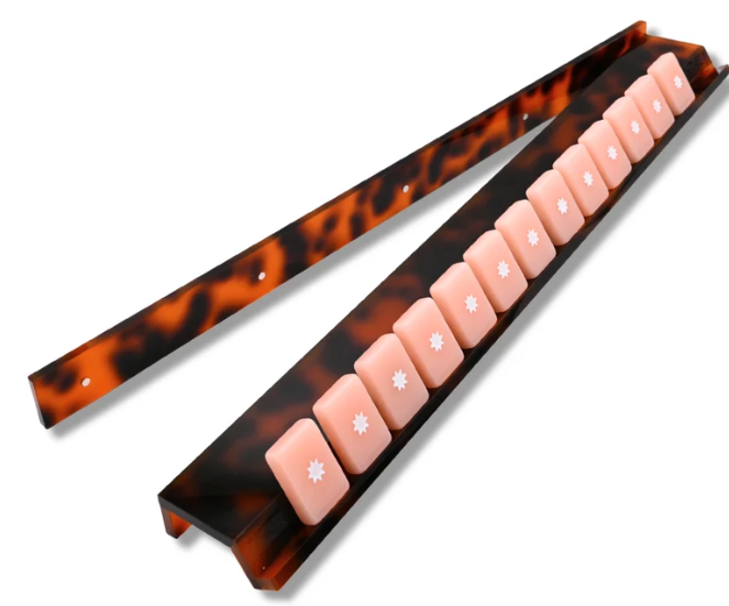 Hawksbill Heritage Mahjong Rack and Pusher, Set of 4