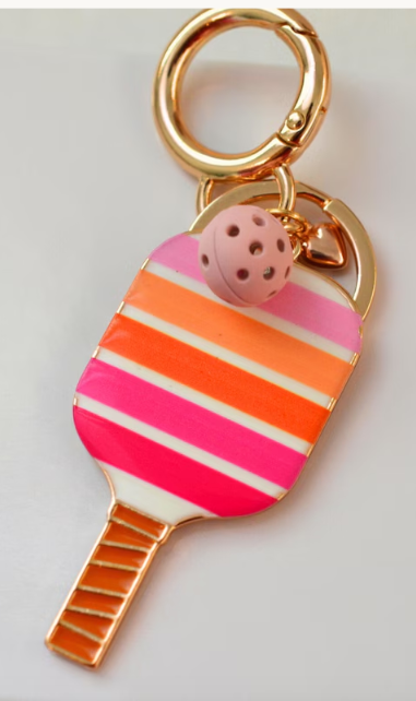 Pickleball Gold Key Chain