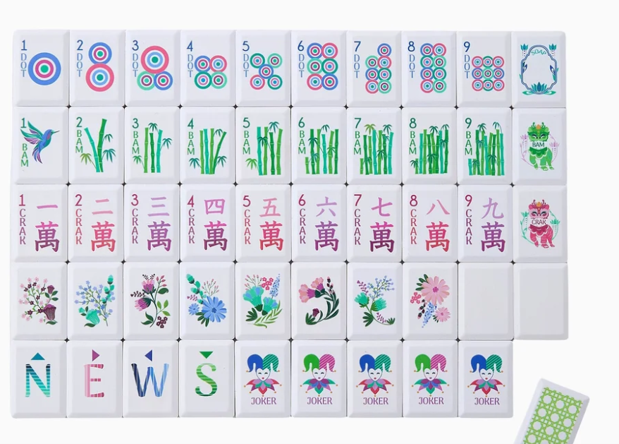 Jardin Debutante Mahjong Tile Set