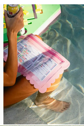 Splash Proof Mahjong Card Holder for Pool