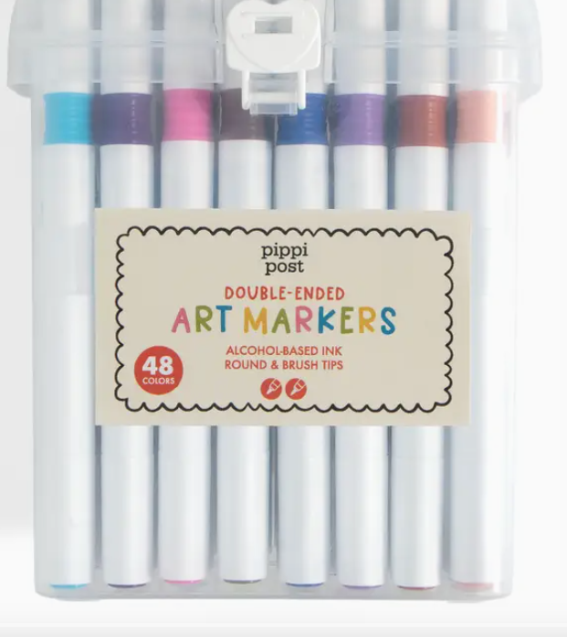 Dual Tip Art Markers Set By Pippi Post
