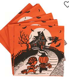 Vintage Halloween Dinner Napkin