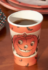 Vintage Style Halloween Paper Cups - 12 oz (Set of 8)