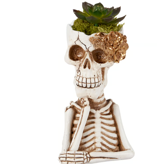Skeleton Pot Figurine