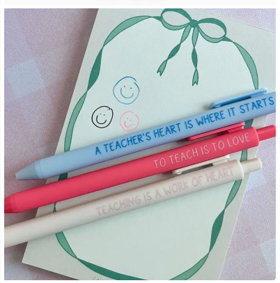 Love for Teachers Pen Set of 3