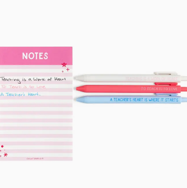 Love for Teachers Pen Set of 3