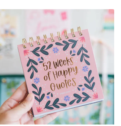 52 Weeks of Happy Quotes - Desk Flip Calendar