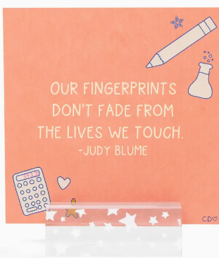 Phrases For Teachers Encouraging Desk Card Set