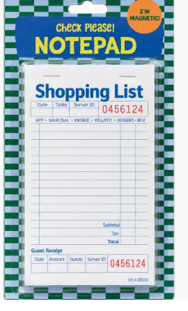 Check Please! Shopping ListNotepad