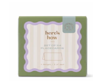 PLACECARDS - SET OF 24 STRIPES