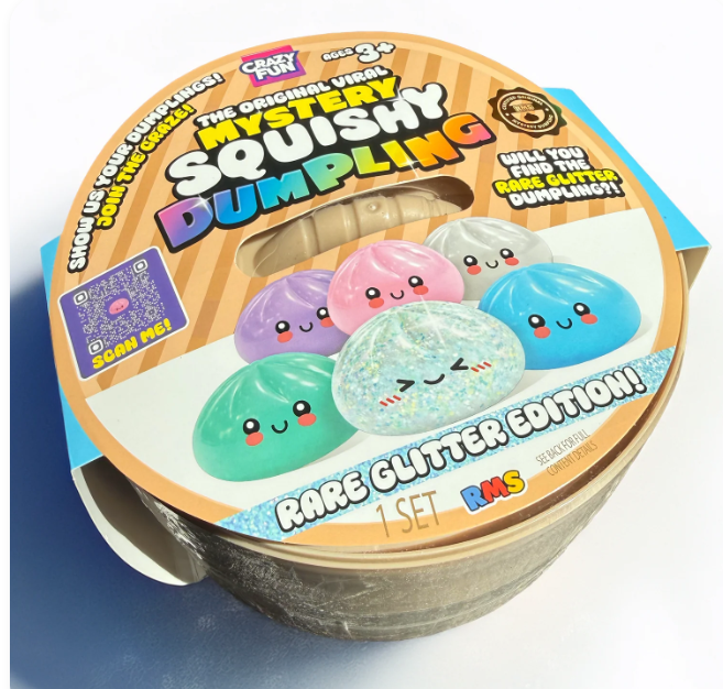 Crazy Fun 7" Bao Bun Mystery Squishy Rare Glitter