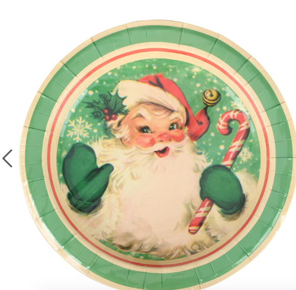 Retro Santa Plate Large