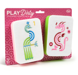 Play Dirty Mahjong Sponge set of 2
