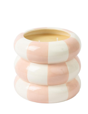Pink Check Sweet Grace Collection Candle #74