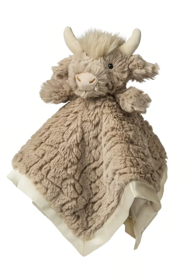 Putty Nursery Highland Cow Character Blanket
