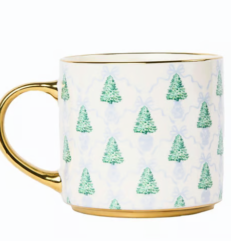 Cafe Mug Winter Pines