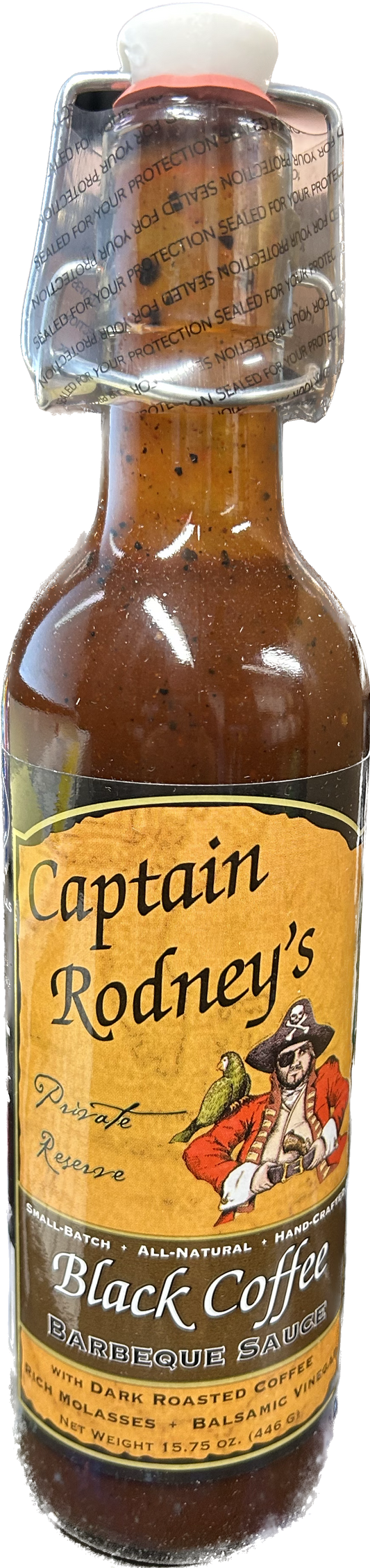 Captain Rodney's Private Reserve Black Coffee BBQ Sauce