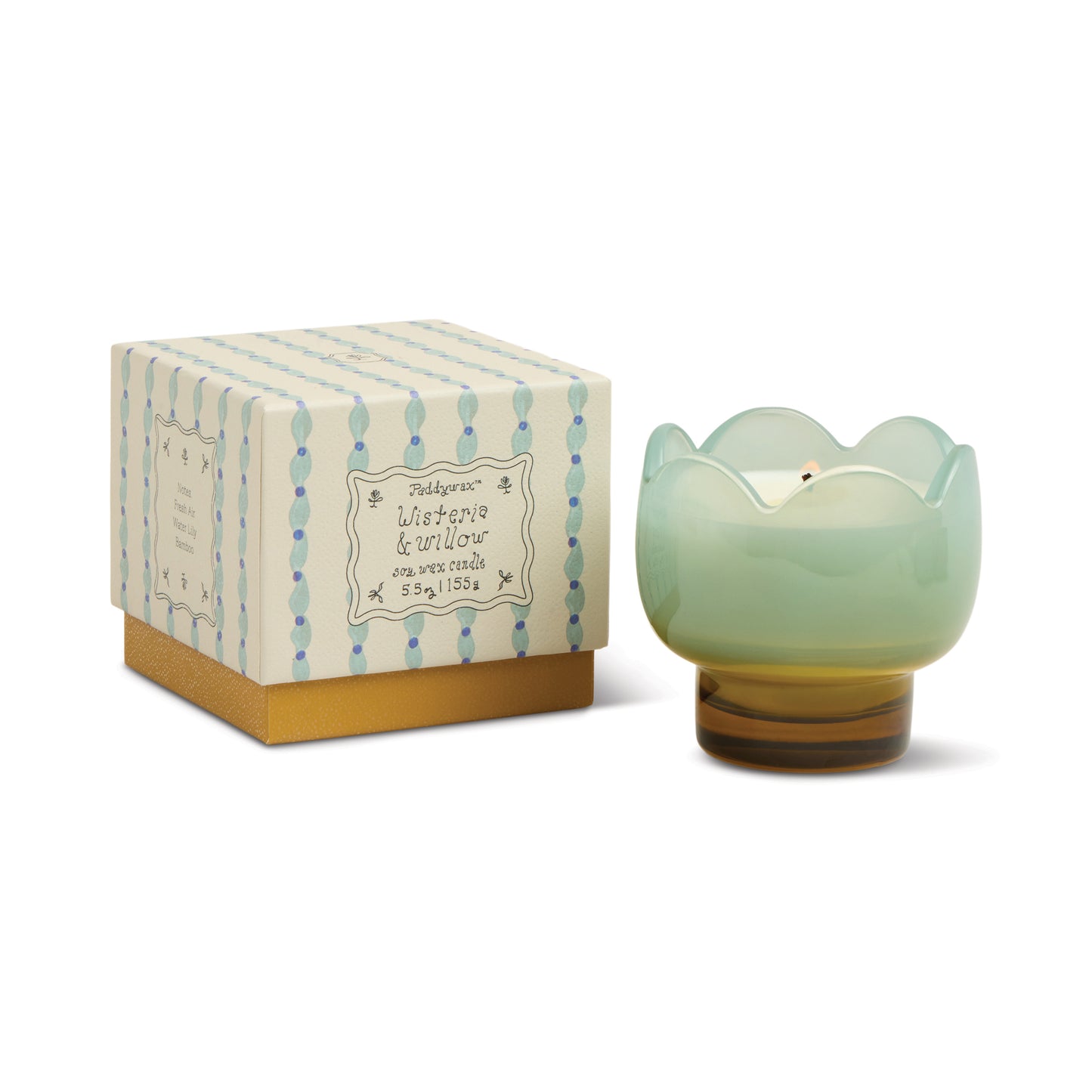 TULIP GLASS BLUE - WISTERIA & WILLOW