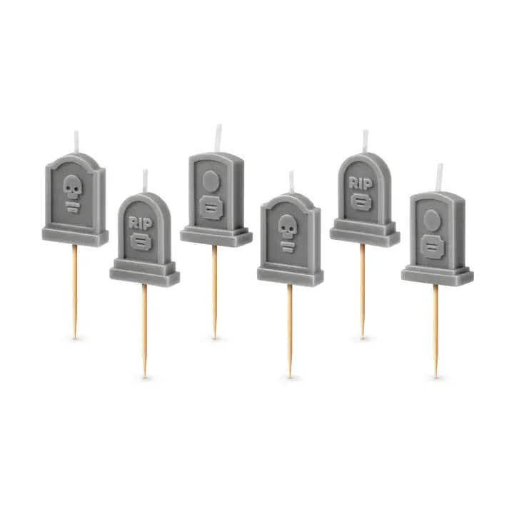 Farewell Party Tombstone Candles - Set of 6