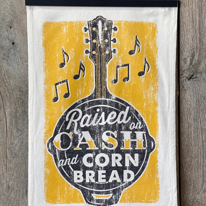 Raised On Cash and Cornbread - Kitchen Towel