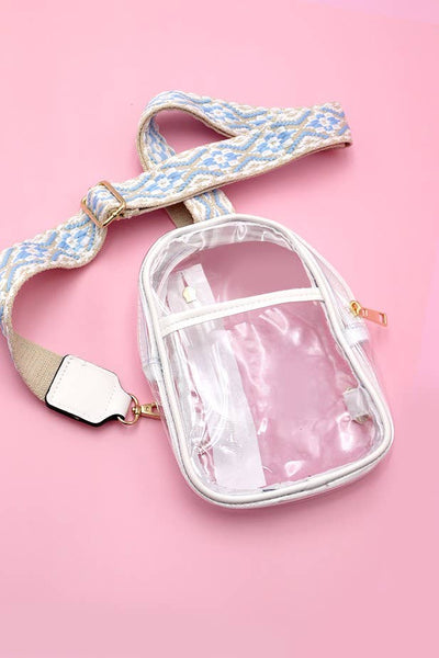 CLEAR SLING CROSSBODY STADIUM BAG