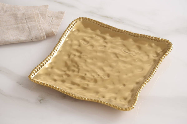 Gold Square Serving Platter