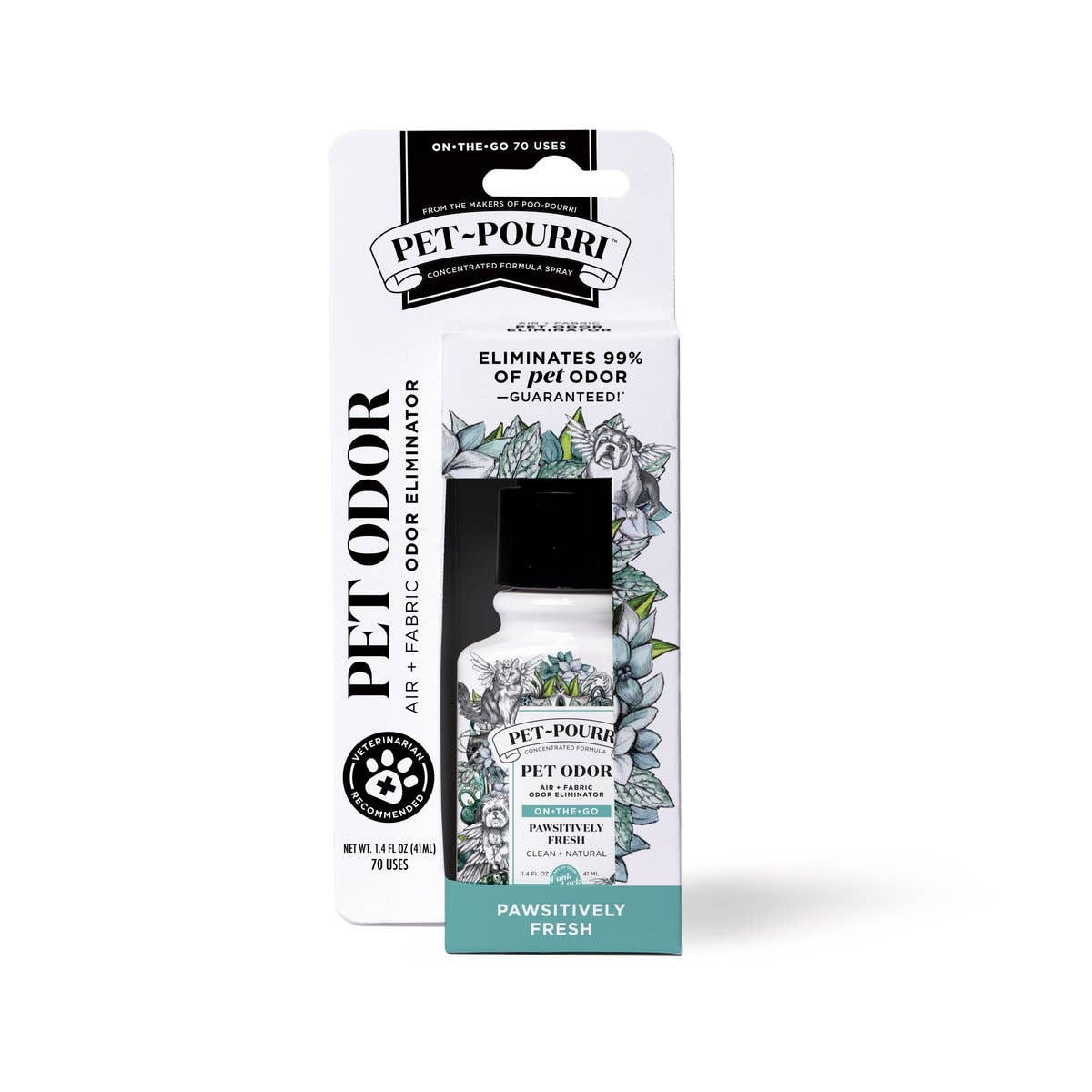 Pet~Pourri Pawsitively Fresh Air+Fabric Odor Refresher 1.4oz