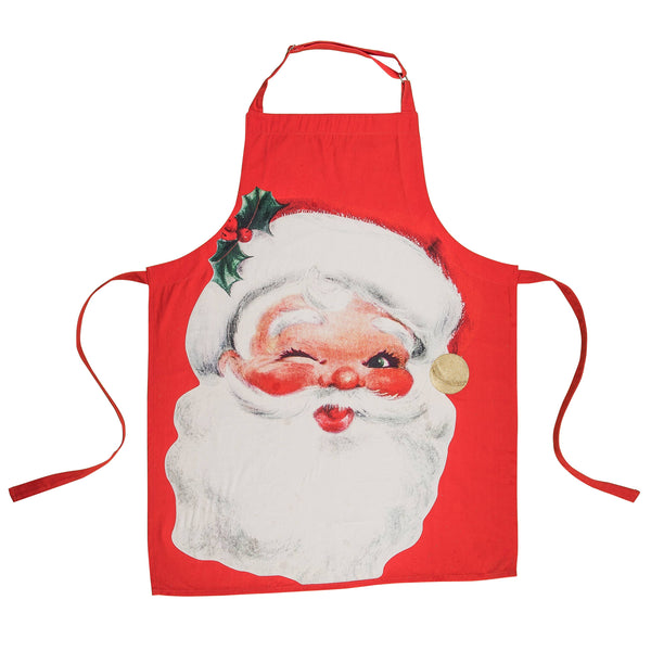 Classic Santa Apron: Cotton