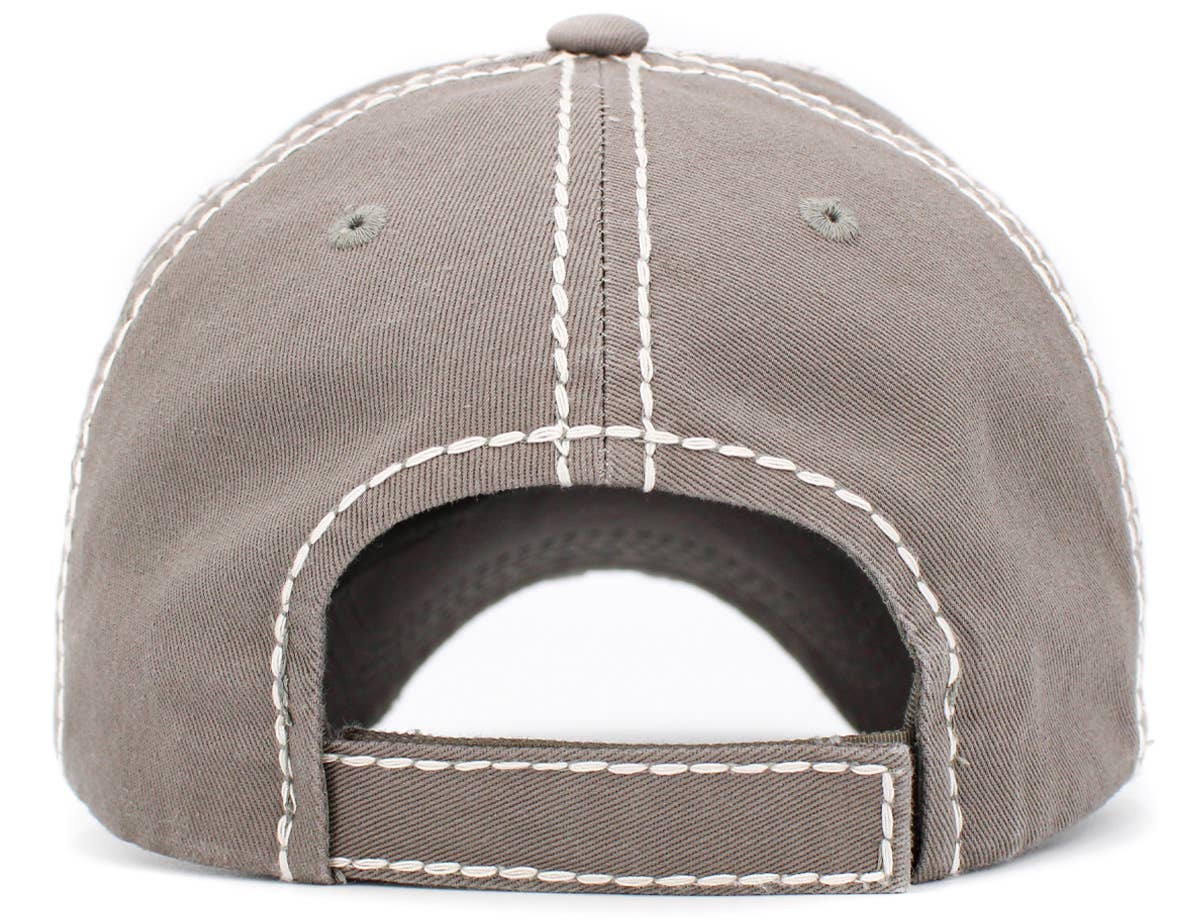 Peace Love Dogs Vintage Ballcap: BLK