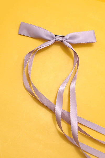 SKINNY RIBBON BOW HAIR CLIP