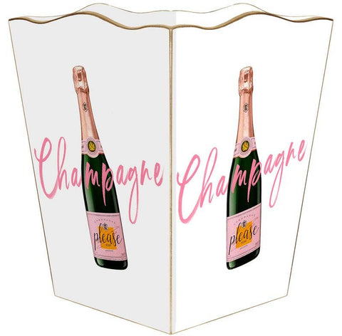 Champagne Please Wastepaper Basket