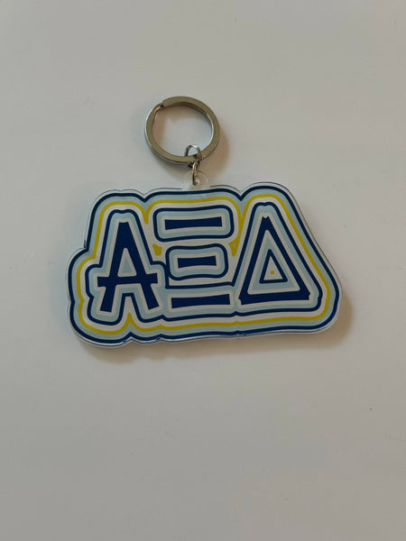 Sorority Colorful Acrylic Key Chain