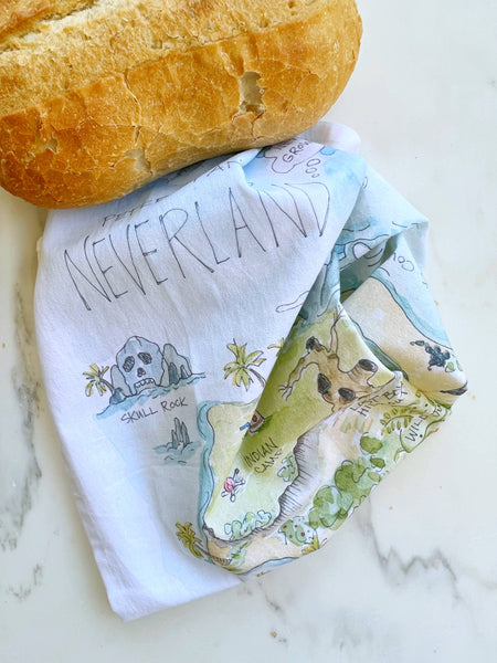 Peter Pan's Neverland Tea Towel