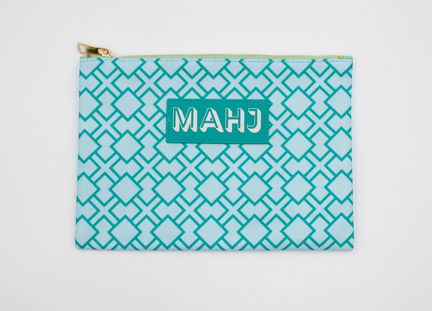 Premium Mahjong Card & Accessory Bag: Stripes- Pink & Red Card & Accessory Bag