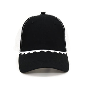 Ric Rac Trucker Hat: Black