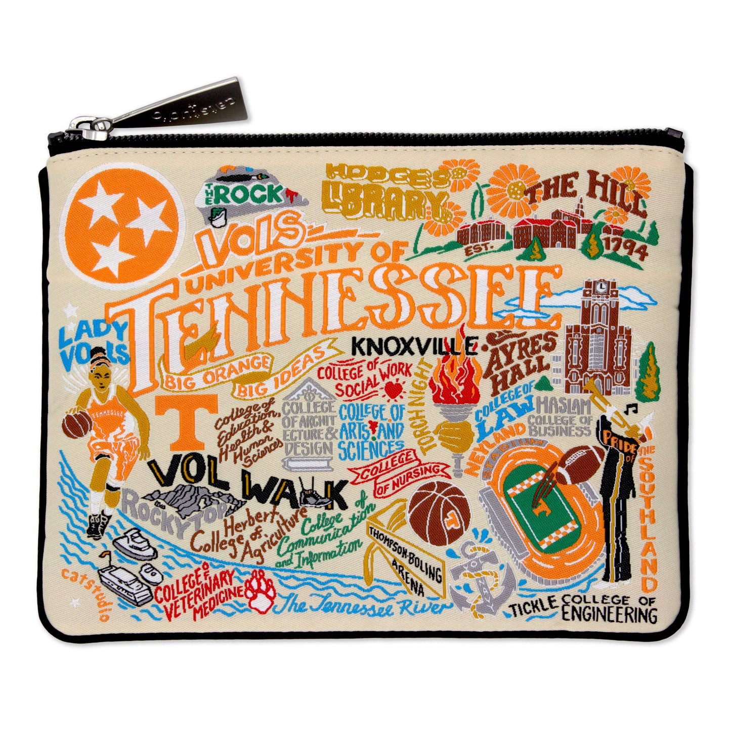 Tennessee, University of Collegiate Zip Pouch