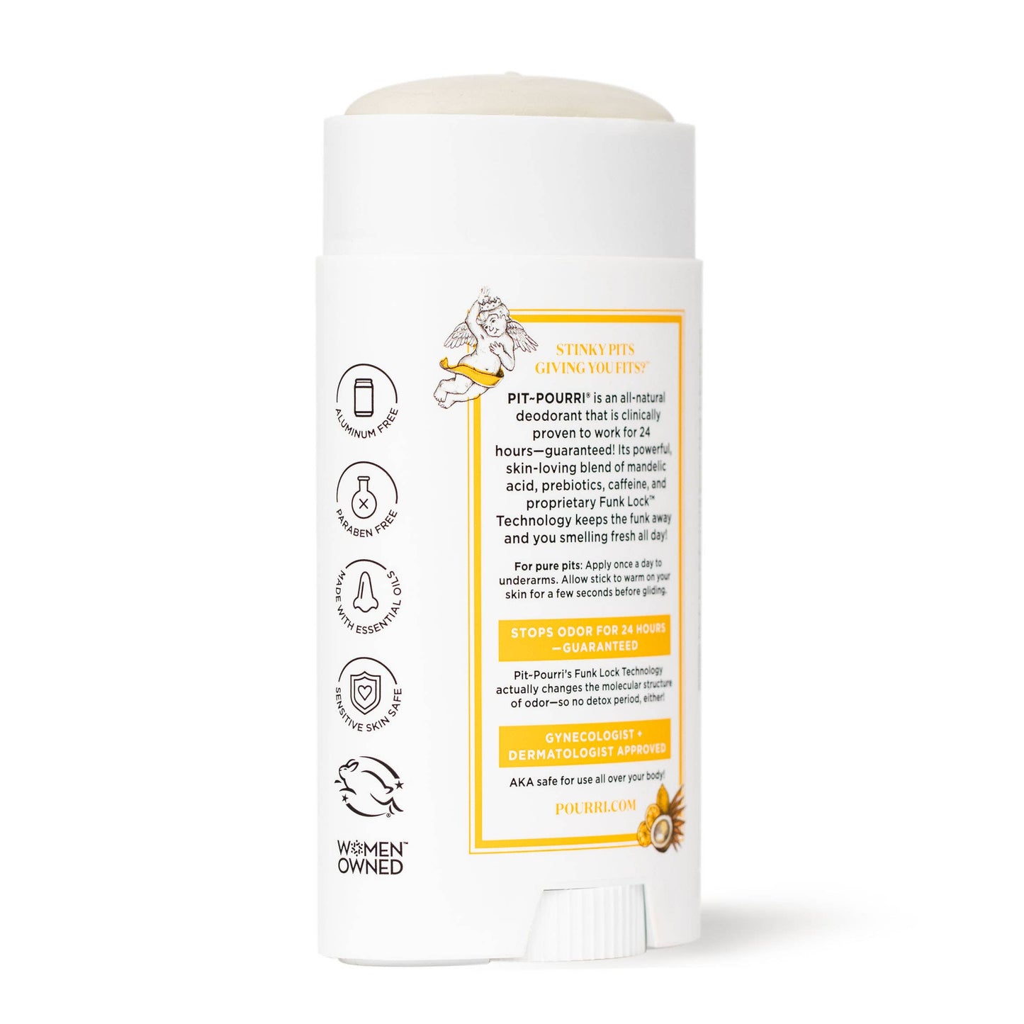 Pit~Pourri Coconut Vanilla Sandalwood Natural Deodorant 2oz