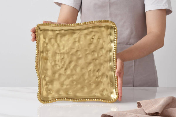 Gold Square Serving Platter