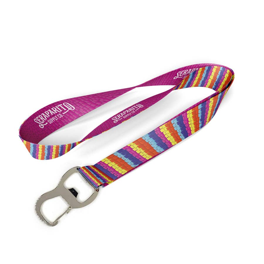 Bottle Opener Lanyards: Serape